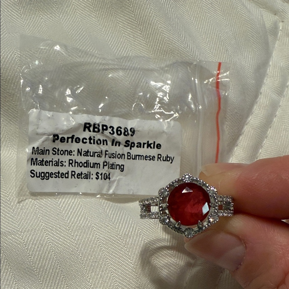 Bomb Party July Birthday Ring RBP3689 Perfection in Sparkle